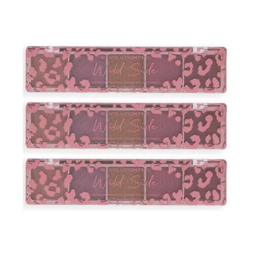 3PK Revolution 1.1g Eye Shadow Palette Wild Side Beauty Makeup Cosmetic