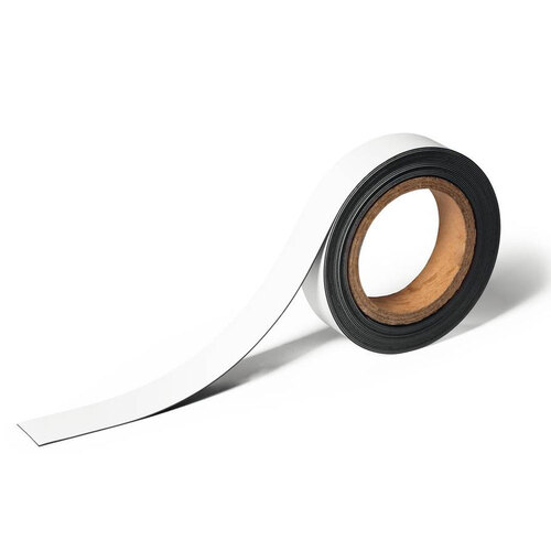 Durable Magnetic 30mmx5m Labelling Tape Roll - White