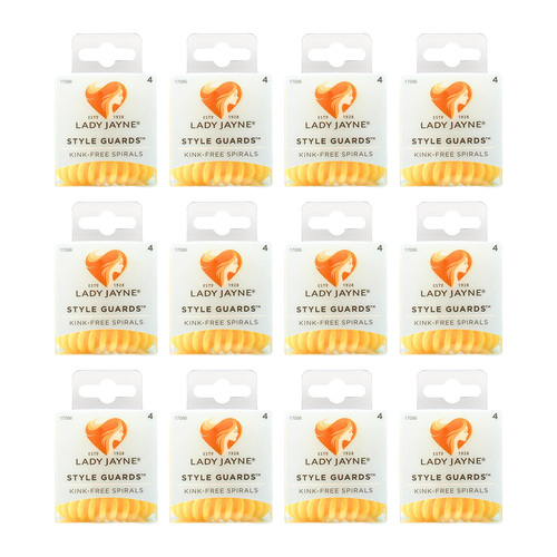 48pc Lady Jayne Style Guards Kink Free Spirals Women's Hair Ponytail - Yellow