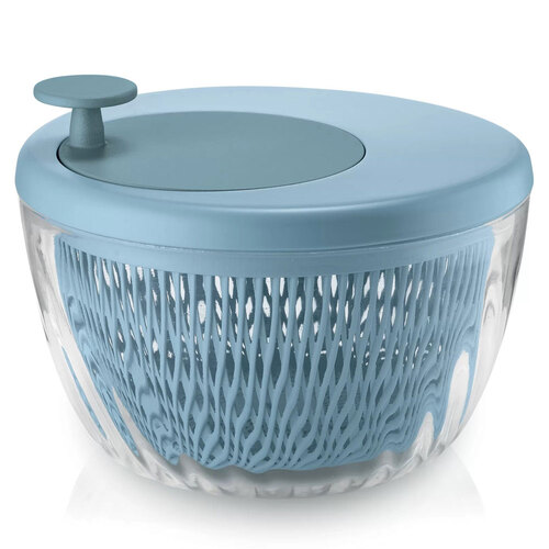 Guzzini 26x19cm Salad Spinner Vegetable Dryer w/ Lid - Light Blue
