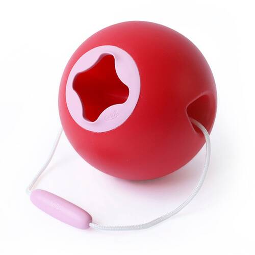 Quut Ballo No Spill Bucket Beach Water Play Childrens Toy Cherry Red 3Y+