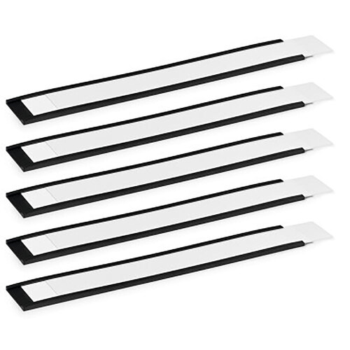 50PK Durable 20x3cm Magnetic C-Profile Label Holder