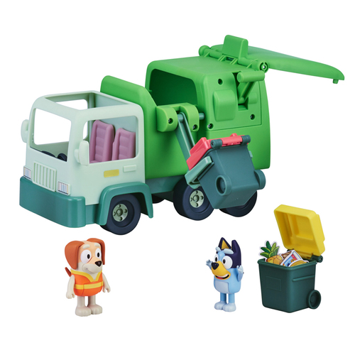 Bluey Garbage Truck Kids Toy 3y+ Green