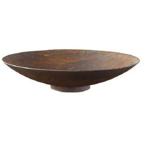 60x13cm Fire Pit Water Bowl Rust