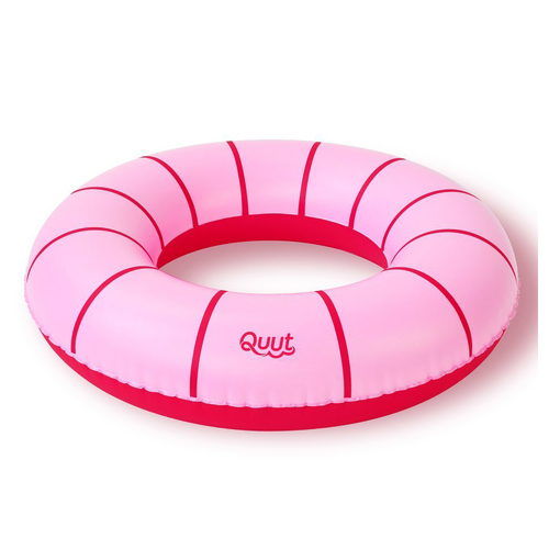 Quut Inflatable Swim Ring 60cm Round Medium Cherry Red Kids Toy 3y+