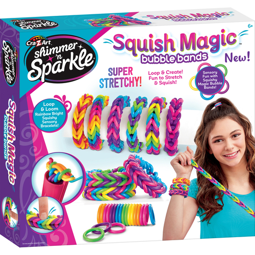Shimmer 'n Sparkle Kids/Children Squish Magic Bubble Rubber Bands 8y+