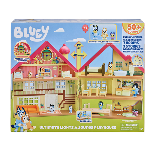 Bluey Ultimate Lights & Sounds Playhouse Set Children/Kids Toy 3y+