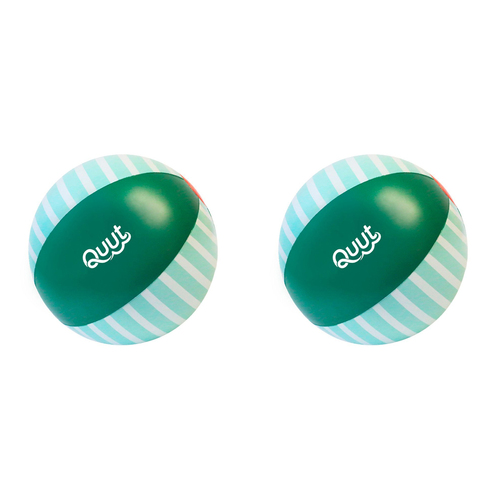 2PK Quut Inflatable Beach Ball 30cm Round Garden Green Kids Toy 1y+