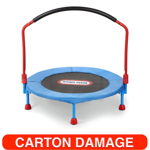 Little Tikes 3' Trampoline w/ Bar Folding Indoor Easy Store