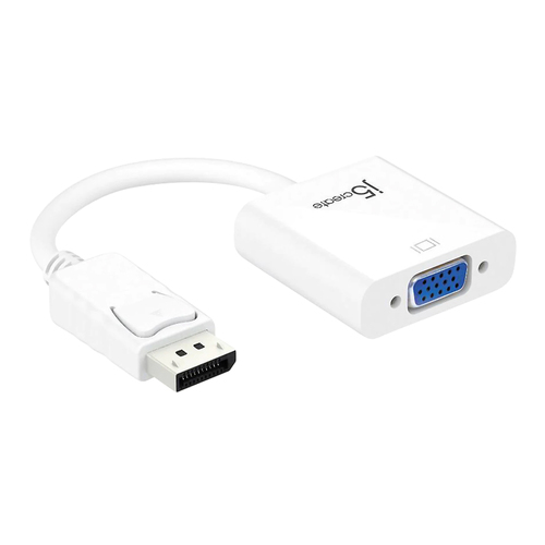 J5create 10cm DisplayPort To VGA Adapter Cable White