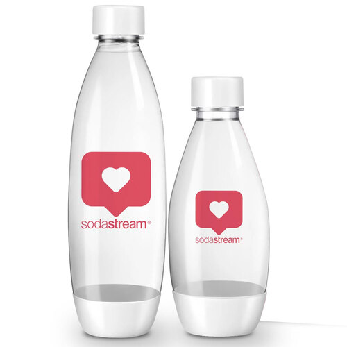 2pc Sodastream Carbonating 1L & 500ml Bottles You & Me Special Edition