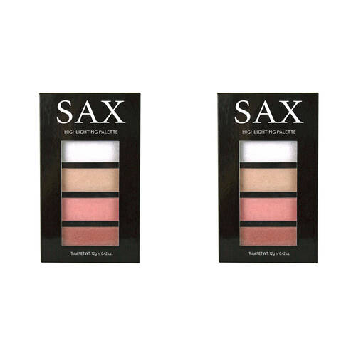 2PK Sax Highlighting Makeup Palette Face Illuminating Powder 12g