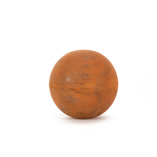 Garden Ornament Rustic 20cm Ball Mild Steel - Brown
