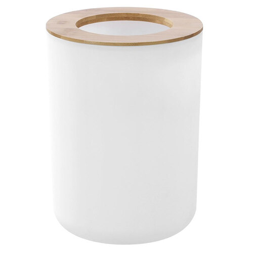 Boxsweden Bano 6L Bathroom Bin Bamboo Top 19.5x19.5x26cm 