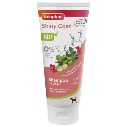 Beaphar Bio Shiny Coat Shampoo For Dogs Cleaning Grooming Care