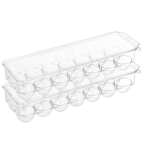 2PK Boxsweden Crystal 14-Egg Container