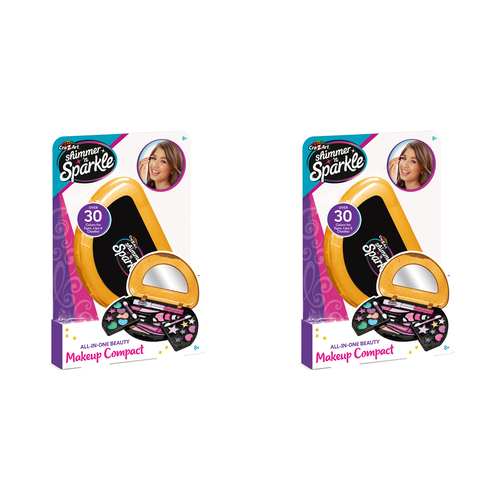 2PK Shimmer 'n Sparkle Kids/Children All In One Beauty Compact 8y+