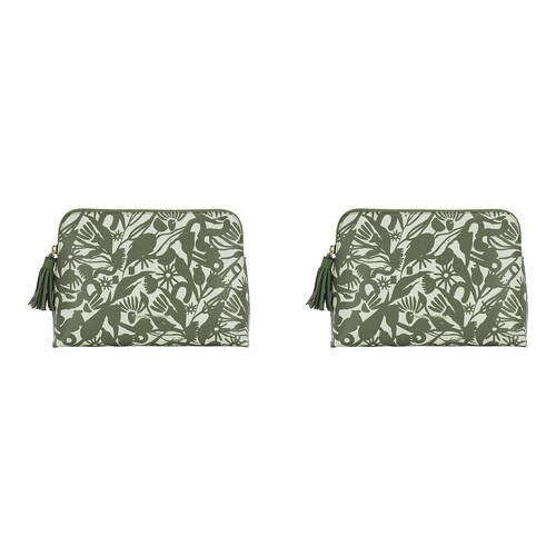 2PK Annabel Trends Vanity Bag Large 25x18cm - Abstract Gum