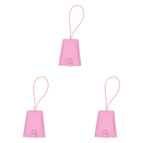 3PK Annabel Trends Vanity Luggage Travel Tag 9.5x7.5cm Pink