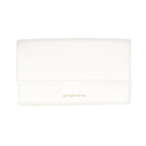 Annabel Trends Vanity Travel Wallet 24x14.5cm Document Holder - White