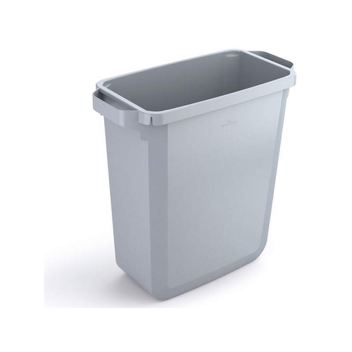 Durable 60L Flame Retardant Trash/Garbage Bin - Grey