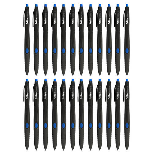 24pc Artline Supreme 1.0mm Ball Point Pen - Blue
