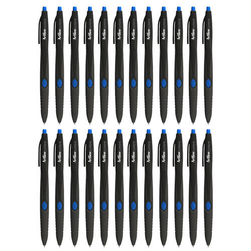 24pc Artline Supreme 1.0mm Ball Point Pen - Blue