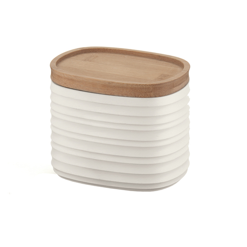 Guzzini Earth Tierra 12.3cm/500ml Storage Jar Small - White
