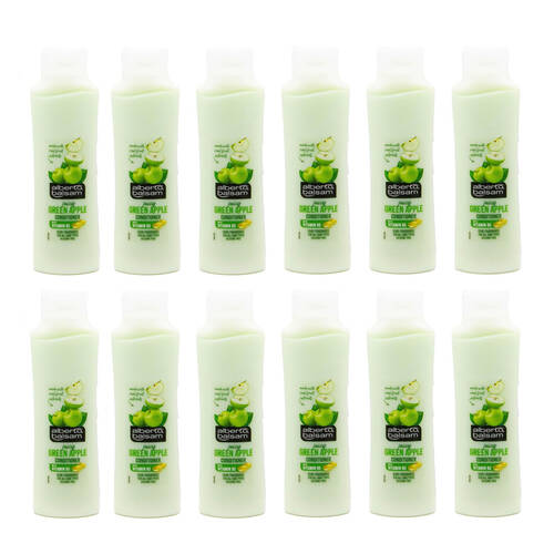 12PK Alberto Balsam Hair Conditioner 350ml Green Apple Moisturising/Hydrating