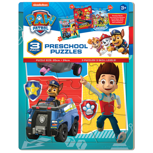 3pc Paw Patrol Preschool 24x20cm Jigsaw Puzzles Kids Toy 3y+