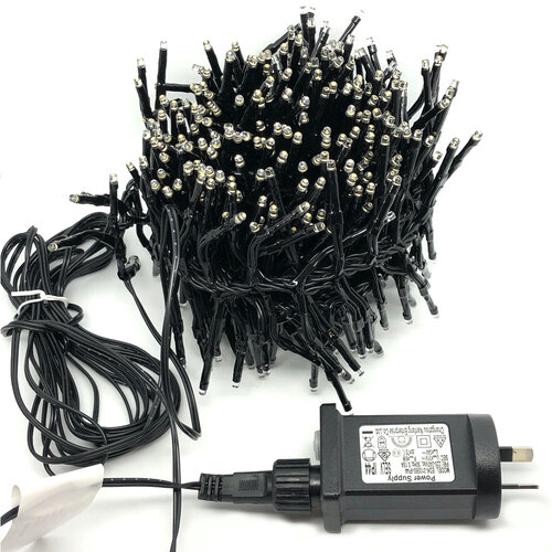 Carter 576 LED 3mm 9.5m String Lights White Wall Plug