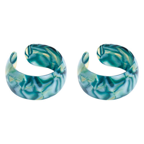 2PK Annabel Trends Tamed Cuff Bangles Women Accessory 7x3cm - Malachite