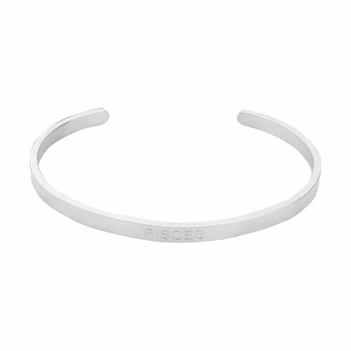 Annabel Trends Stainless Steel Cuff Bangle Zodiac - Pisces
