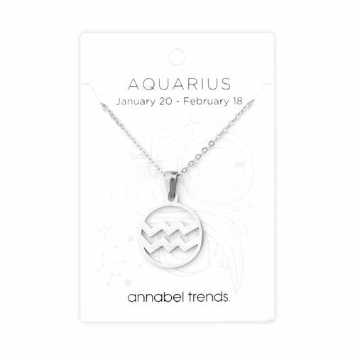 Annabel Trends Stainless Steel Pendant Zodiac - Aquarius 