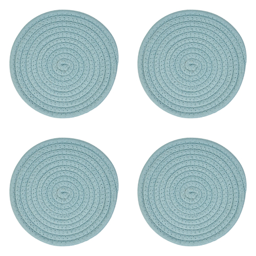4PK Annabel Trends Rope Trivet Round 18.5cm Small - Sage