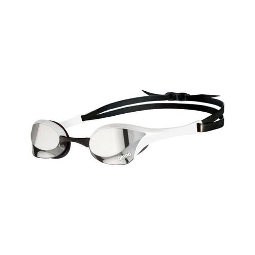 Arena Cobra Ultra Swipe Mirror Goggles Swimming Eye Protection Silver/White