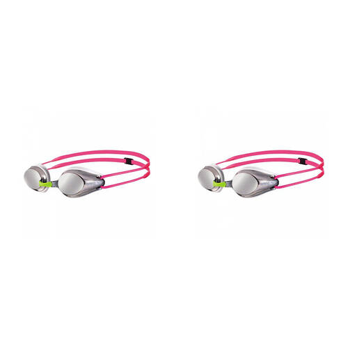 2PK Arena Tracks Junior Mirror Goggles Swimming Eye Protection Silver/White