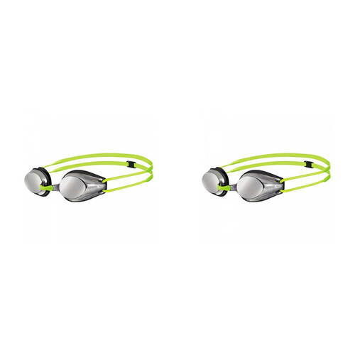 2PK Arena Tracks Junior Mirror Goggles Swimming Eye Protection Silver/Black