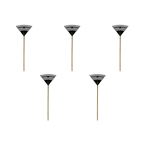 5PK Homeleisure Standard Rake 48cm W/Handle Outdoor Garden 