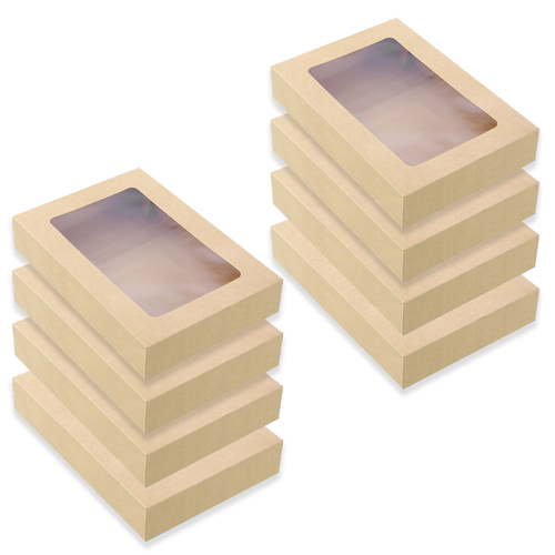 4x 2pc Lemon And Lime 45cm Eco Kraft 10.5L Grazing Box