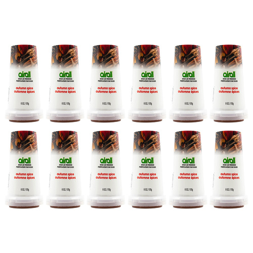 12PK Airall Solid Home/Room Air Freshener 170G - Autumn Spice Scent