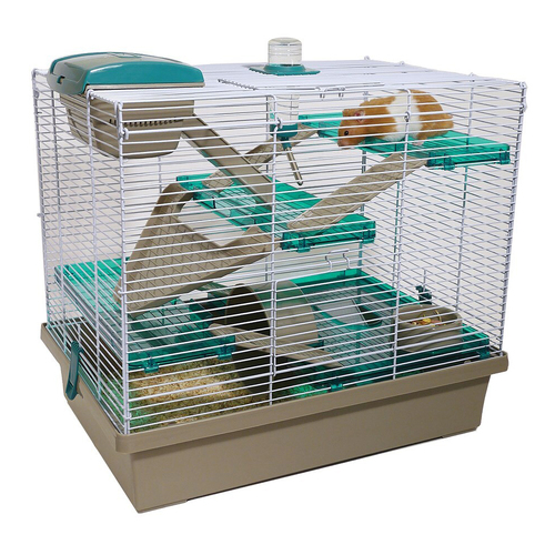 Rosewood Pico w/Ladders & Tunnels Hamster/Mice Home Pet Cage XL Translucent Teal