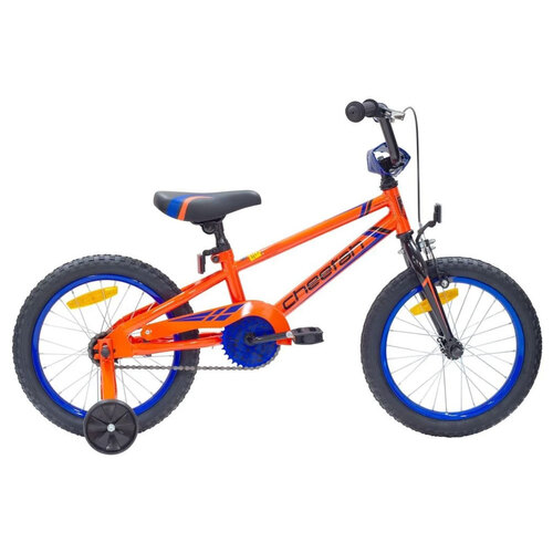 Cheetah Amigo Boys 16 Inch Bike Gloss Pearl Orange/Black/Navy Blue 3-6y