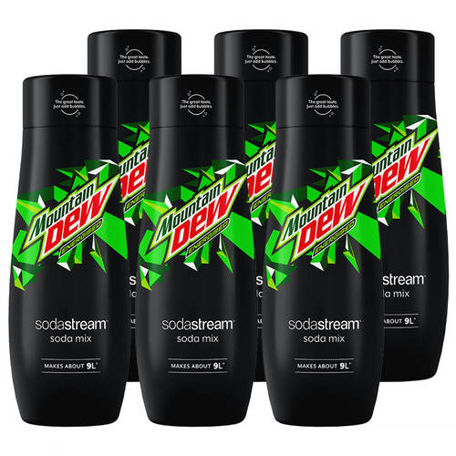 6PK 440ml Mountain Dew Energised Flavour Soda Mix
