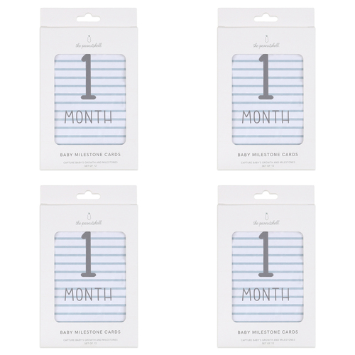 4PK The Peanutshell Dino Dreams Milestone Cards Baby Nursery Decor