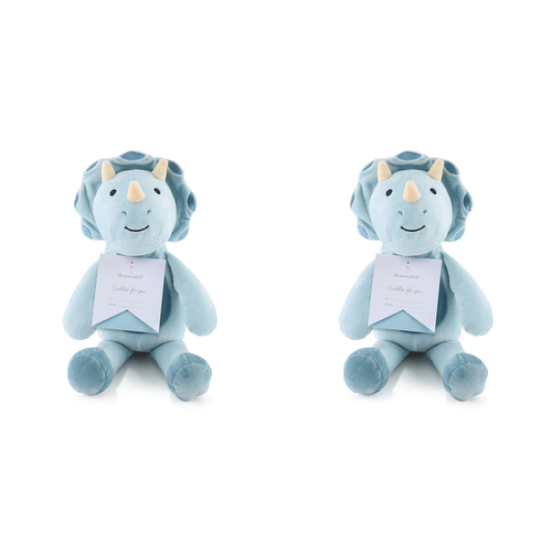 2PK The Peanutshell Dino Dreams Plush Toy Baby Nursery Decor