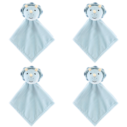 4PK The Peanutshell Dino Dreams Security Blanket Baby Nursery Decor
