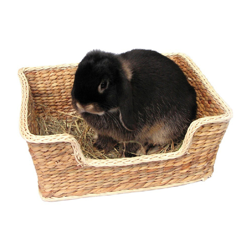 Rosewood 33x26cm Chill N Snooze Rabbit/Ferret Sleeper Small Pet Bed Natural