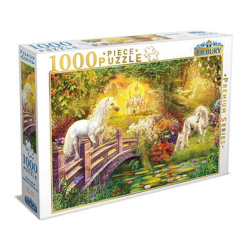 1000pc Tilbury Puzzle - Enchanted Garden Unicorns