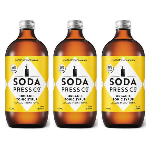 3PK Soda Press Co Syrup 500ml - Classic Indian Tonic